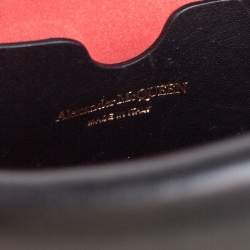 Alexander McQueen Black Leather The Story Top Handle Bag