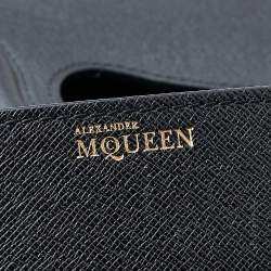 Pre Owned Alexander McQueen Black Leather Small Heroine Shoulder Bag