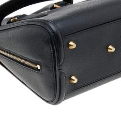 Pre Owned Alexander McQueen Black Leather Small Heroine Shoulder Bag