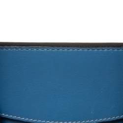 Alexander McQueen Blue Leather Large Heroine Satchel