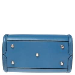 Alexander McQueen Blue Leather Large Heroine Satchel