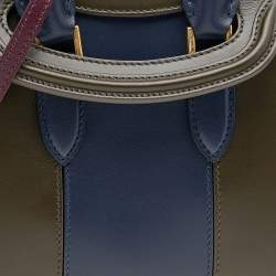 Pre Owned Alexander McQueen Multicolor Leather Mini Heroine Bag
