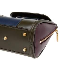Pre Owned Alexander McQueen Multicolor Leather Mini Heroine Bag