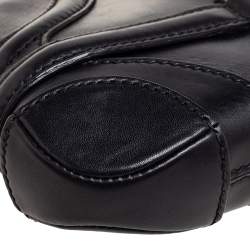 Pre Owned Alexander McQueen Black Leather Novak Shoulder Bag