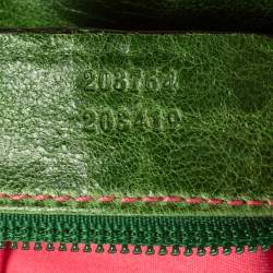 مملوكة مسبقًا Alexander McQueen Green Leather Flapper Clutch