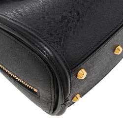 Pre Owned Alexander McQueen Black Leather Mini Heroine Bag