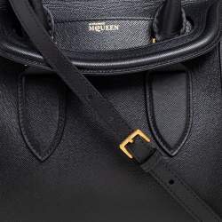 Pre Owned Alexander McQueen Black Leather Small Heroine Satchel
