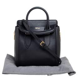 Pre Owned Alexander McQueen Black Leather Small Heroine Satchel