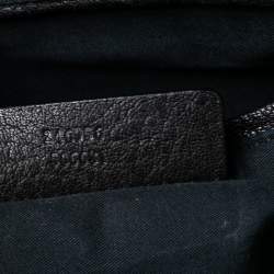 Pre Owned Alexander McQueen Black/Gold Leather Demata Tote