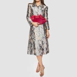 Pre Owned Alexander McQueen Pink Calf Hair And Leather Medium De Manta Clutch