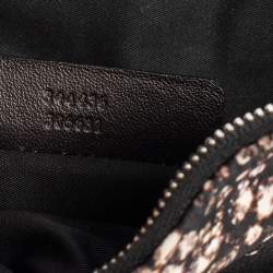 Pre Owned Alexander McQueen Black Rhinestone Printed Fabric De Manta Clutch