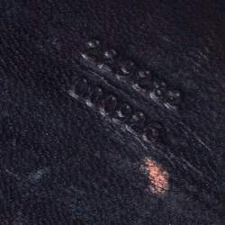 مملوكة مسبقًا Alexander McQueen Black Patent Leather Skull Knuckle Box Clutch