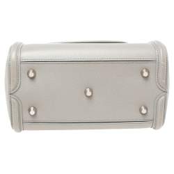 Alexander McQueen Grey Leather Small Heroine Satchel