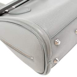 Alexander McQueen Grey Leather Small Heroine Satchel