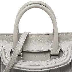 Alexander McQueen Grey Leather Small Heroine Satchel