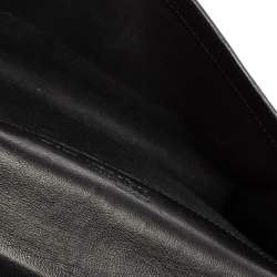 Pre Owned Alexander McQueen Black Patent Leather Flap Clutch