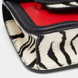 Pre Owned Alexander McQueen Multicolor Python and Calf Hair Mini Heroine Crossbody Bag