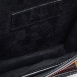 Pre Owned Alexander McQueen Multicolor Python and Calf Hair Mini Heroine Crossbody Bag