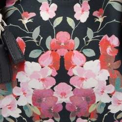 Pre Owned Alexander McQueen Multicolor Floral Print Satin Small De Manta Clutch