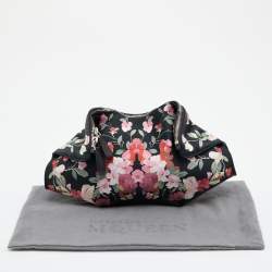 Pre Owned Alexander McQueen Multicolor Floral Print Satin Small De Manta Clutch