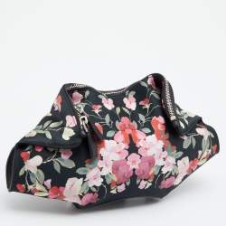 Pre Owned Alexander McQueen Multicolor Floral Print Satin Small De Manta Clutch