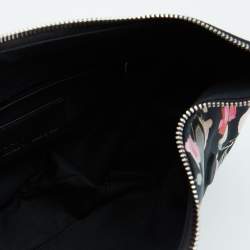 Pre Owned Alexander McQueen Multicolor Floral Print Satin Small De Manta Clutch
