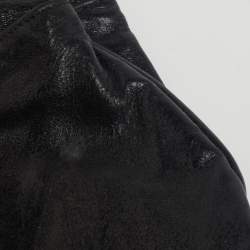 Pre Owned Alexander McQueen Black Leather Faithful Glove Clutch