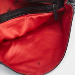 Pre Owned Alexander McQueen Black Leather Faithful Glove Clutch