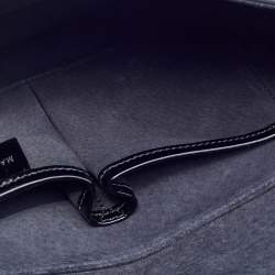 Pre Owned Alexander McQueen Black Patent Leather Honeycomb Heroine Shoulder Bag