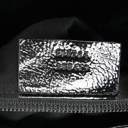 Pre Owned Alexander McQueen Black Patent Leather Flap Clutch