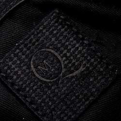 Pre Owned Alexander McQueen Black Nubuck Leather Wristlet Clutch