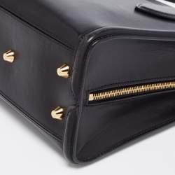 Pre Owned Alexander McQueen Black Leather Heroine Tote
