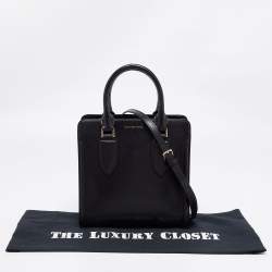 Pre Owned Alexander McQueen Black Leather Heroine Tote