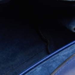 Pre Owned Alexander McQueen Blue Leather Mini Heroine Bag