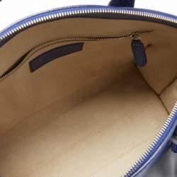 Alexander McQueen Blue Leather Small Legend Tote