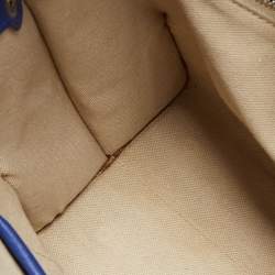 Alexander McQueen Blue Leather Small Legend Tote