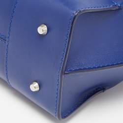 Alexander McQueen Blue Leather Small Legend Tote