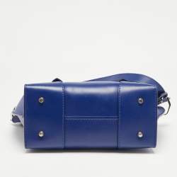 Alexander McQueen Blue Leather Small Legend Tote