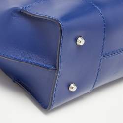 Alexander McQueen Blue Leather Small Legend Tote