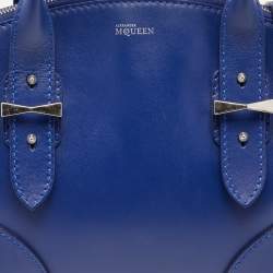 Alexander McQueen Blue Leather Small Legend Tote