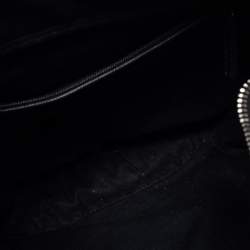 Pre Owned Alexander McQueen Black Leather Medium De Manta Clutch