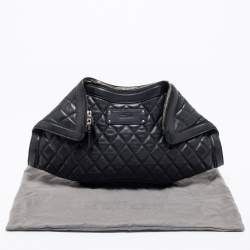 Pre Owned Alexander McQueen Black Leather Medium De Manta Clutch