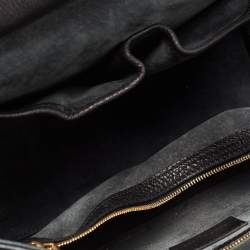 Pre Owned Alexander McQueen Black Leather Medium Heroine Satchel