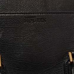Pre Owned Alexander McQueen Black Leather Medium Heroine Satchel