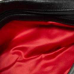 Pre Owned Alexander McQueen Black Leather Faithful Glove Clutch