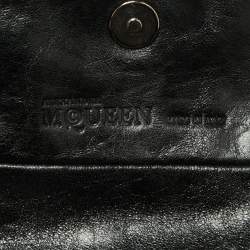Pre Owned Alexander McQueen Black Leather Faithful Glove Clutch