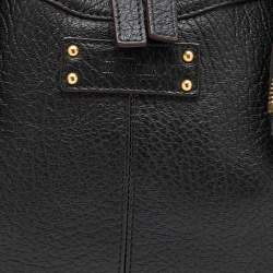 Pre Owned Alexander McQueen Black Leather De Manta Clutch