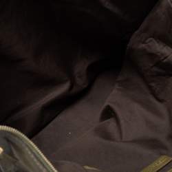 Pre Owned Alexander McQueen Green Leather Large De Manta Tote