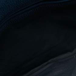 Pre Owned Alexander McQueen Blue Leather Faithful Glove Clutch