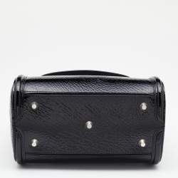 Alexander McQueen Black Leather Small Heroine Satchel